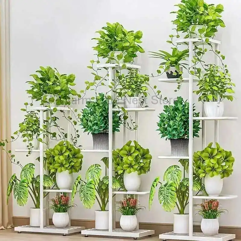 

Corner Planter Flower Rack Living Room Display Artificialmultiple Flower Rack Shelving Luxury Porte Plantes Plant Furniture
