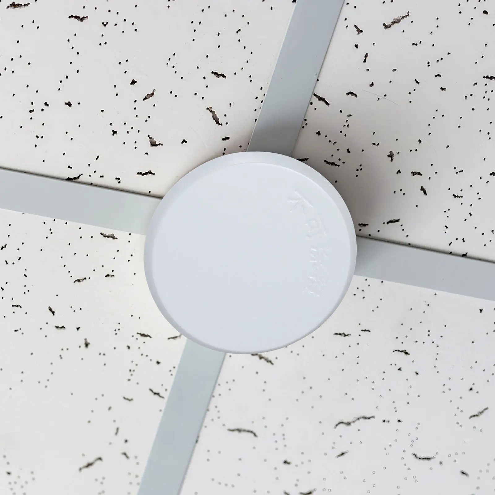 5Pcs White Recessed Fire Sprinkler Cover Plate Concealed Ceiling Trim Ring Universal Replacement for Commercial Interiors