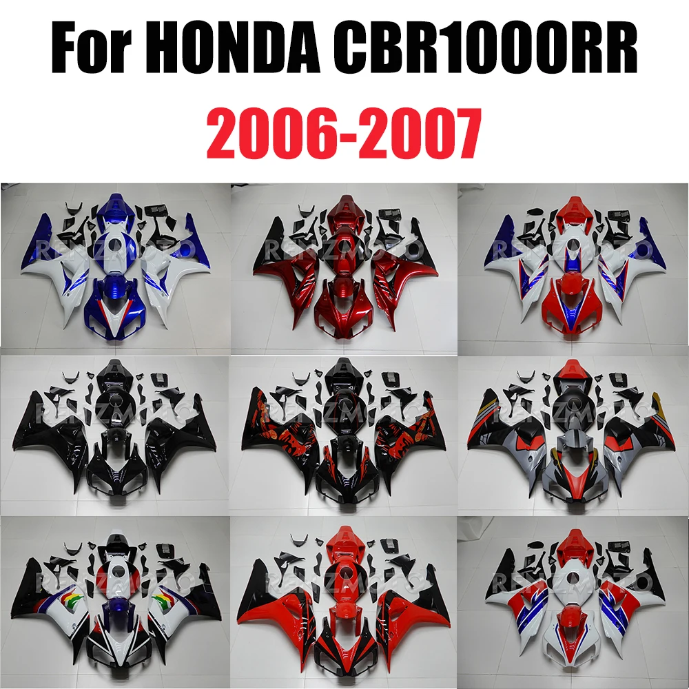Für HONDA CBR1000RR 2006 2007 Karosserie-Set Motorradverkleidung Komplette Verkleidungen SC57 06 CBR1000 RR 07