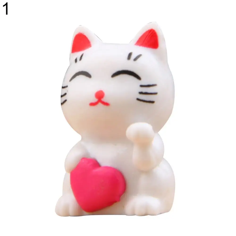 Miniature Decor Ornament Cute Decoration Fortune Cat Landscape Ornaments Garden Bonsai Decorations