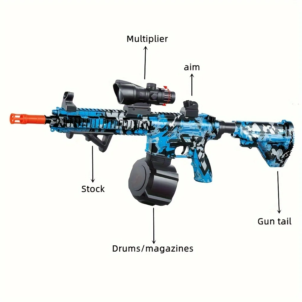 Blasterpistool, elektrische balblaster, hoge Orbeez-pistoolprestaties Cool speelgoedpistool