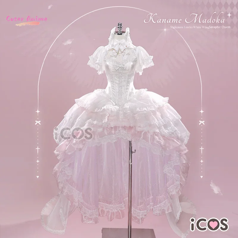 أزياء أنيمي Puella Magi Madoka Magica Akemi Homura أزياء تنكرية موحدة لحفلات الهالوين للنساء والرجال دعائم كرنفال