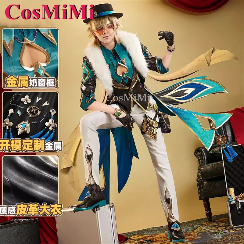 

CosMiMi Game Honkai: Star Rail Aventurine Cosplay Costume Handsome Fashion Combat Uniforms Men Carnival Party Role Play Clothing