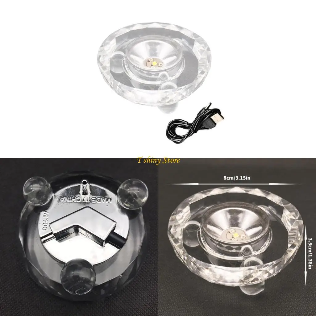 

N58F Colorful Illuminated Base With Stable Rotation for Collectible Presentation