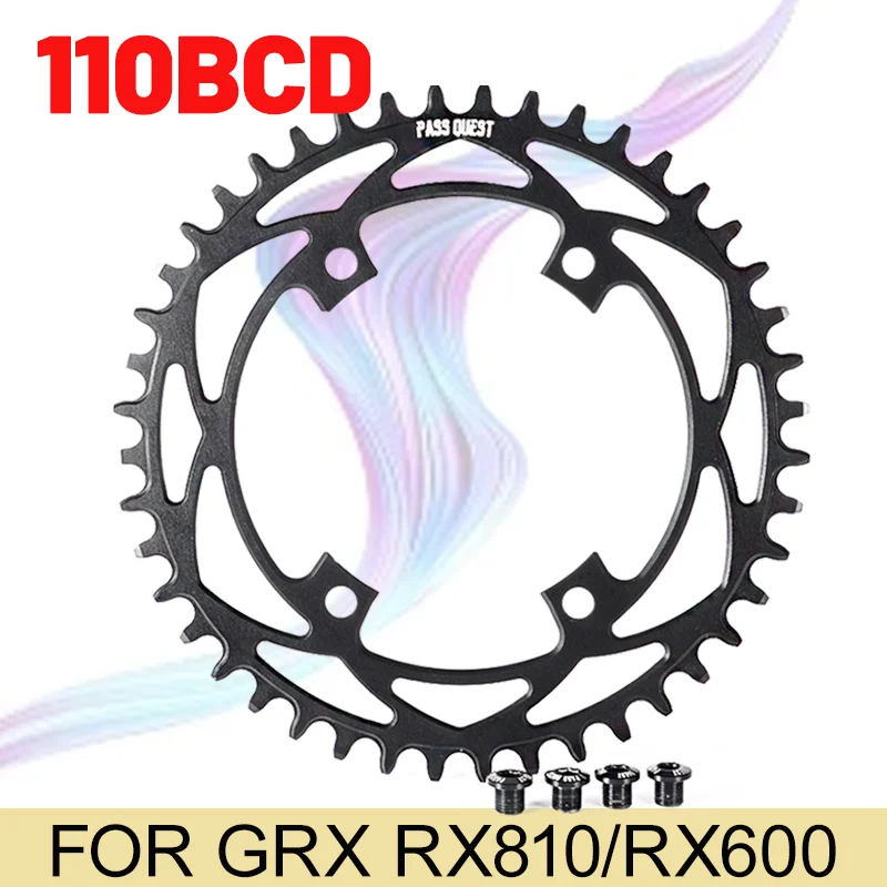 

Bcd 110 4 Винты Звездочка 110bcd Узкая Широкая Для Shimano Grx810 Круглая Овальная Корона 36t 38 40t 42t 44 46 48 50 52t Пластина для шоссейного велосипеда