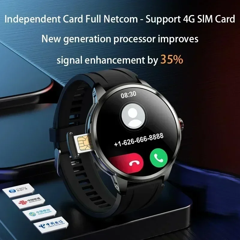 H99 Smartwatch 5G LTE Android 10.0 190 °   Roterende camera-inzet Simkaart Google Play-app Download GPS WIFI Hartslag Smartwatch