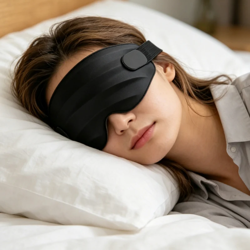 1pcs 3D Sleep Mask for Side Sleeper, Blocking Soft Breathable Eye Mask for Men Women,Comfortable Blindfold for Travel & Nap