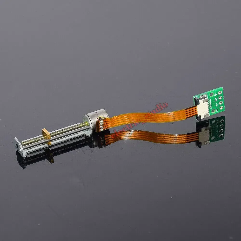 DC 5V/ 7.2V/ 12V Mini 2-phase 4-wire Stepping Stepper Motor Precious Linear Screw Slider Block Nut 30mm Stroke