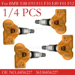 1/4PCS 6856227 TPMS 433MHZ Tire Pressure Sensor For BMW E88 E93 F11 F10 E89 F01 F12 F13 E71 F02 MINI R56 6874829 6790054