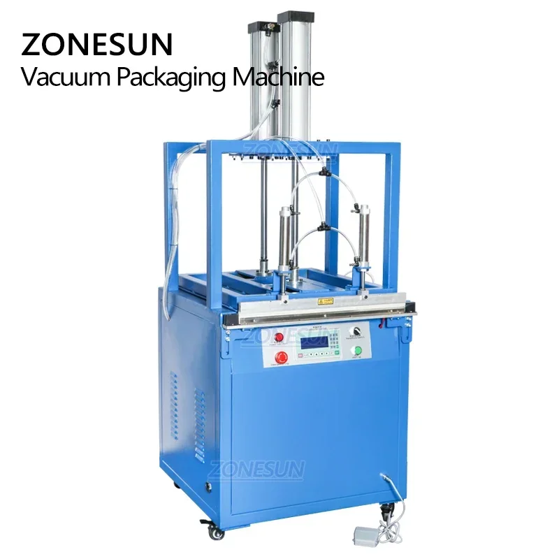ZONESUN ZS-XD600 الحقيبة فراغ آلة ختم الحزمة الحرارية المصنعين آلة تعبئة الأكياس البلاستيكية شبه الأوتوماتيكية