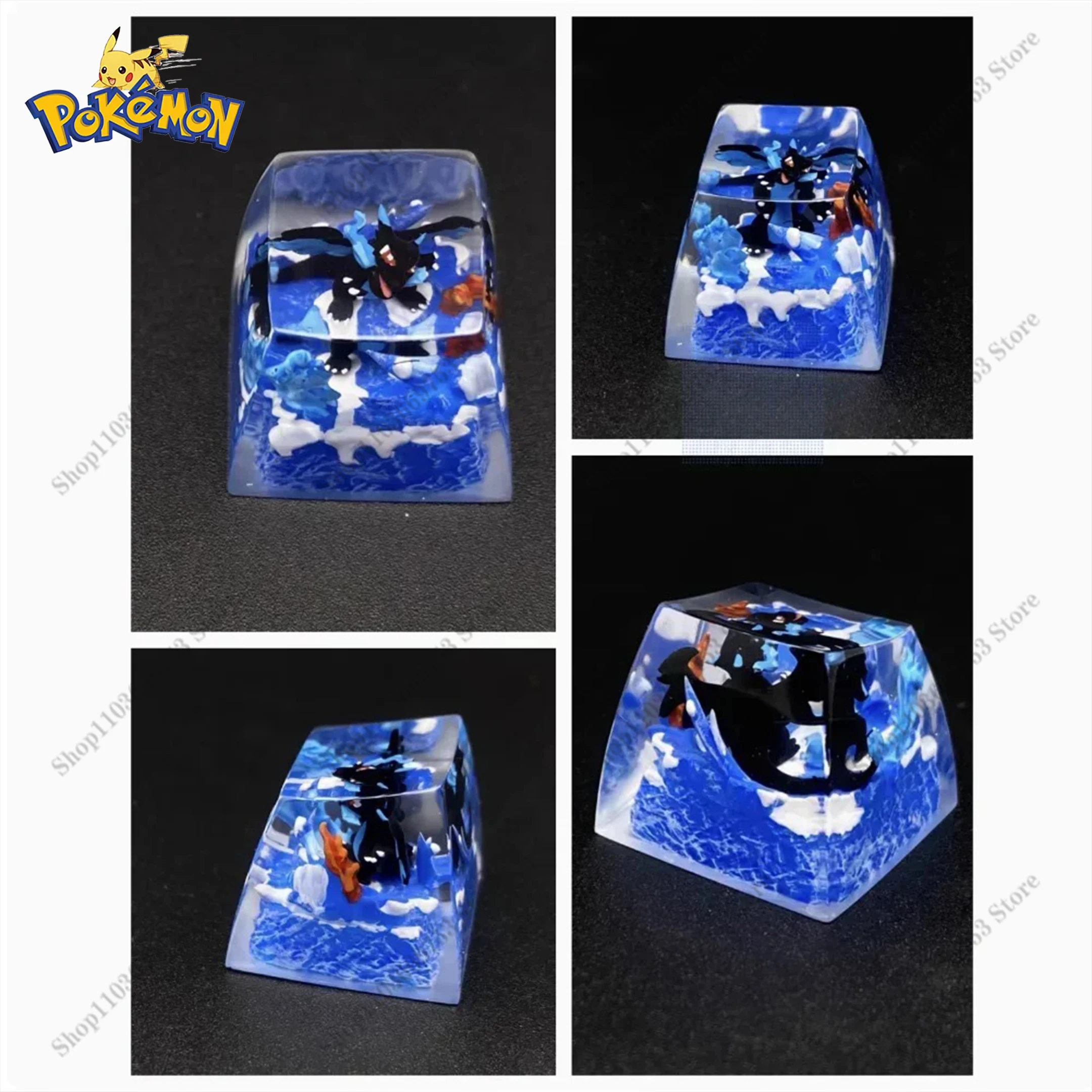 Pokemon Resin Keycaps Anime Charizard Bulbasaur Gyarados Charmander Customized Mechanical Keyboard DIY Keycaps Accessories Gifts