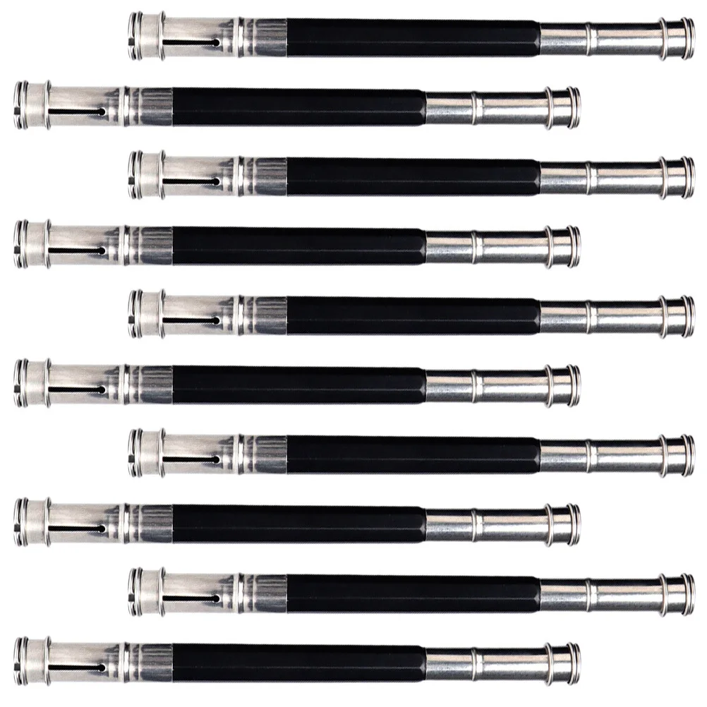 10Pcs Bleistift Extender Edelstahl Metall Extender Doppelseitige Halter Student Schreibwaren Büro Liefert Schule Kunst