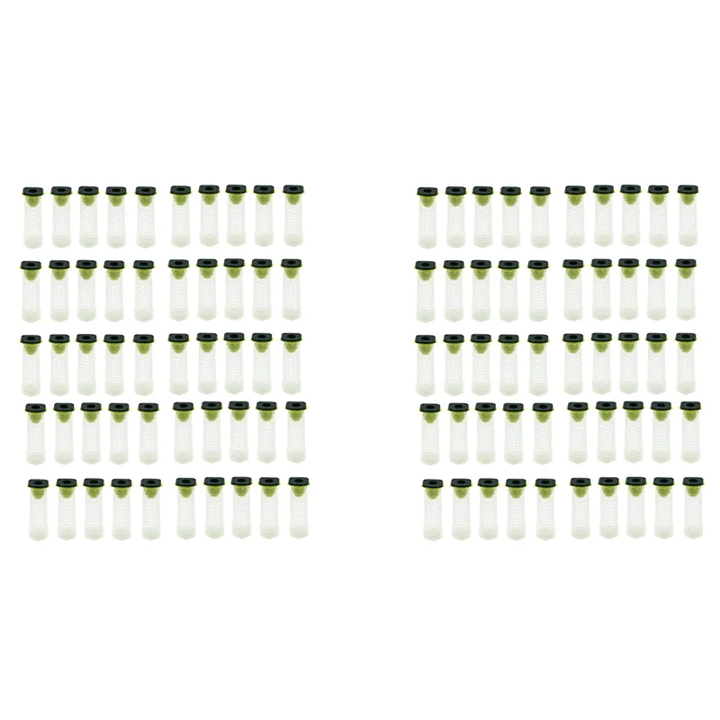 ABAE-100 PCS Queen Bee Roller Cage - Plastic Beekeeping Queen Cup Kit Queen Bee Roller Cage Back Cup Holder Beekeeping Tools