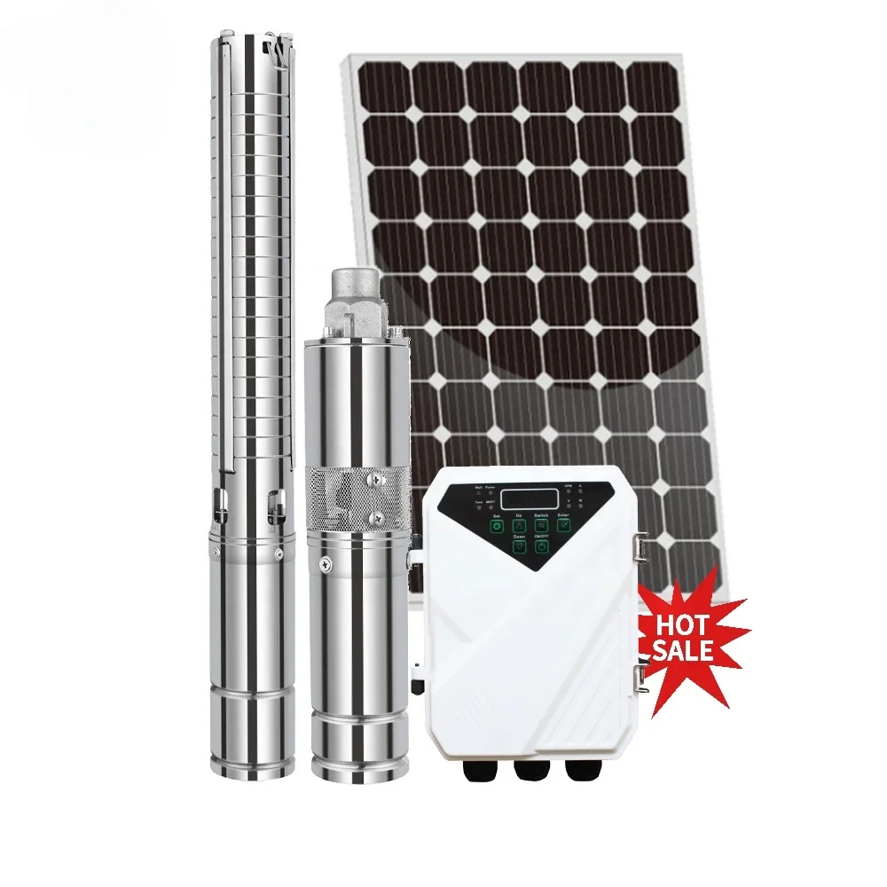 5hp Solar Panel With Solar Power Well Energy Water Borehole Booster Pump Pumping For Agriculture Irrigation System 3 Hp