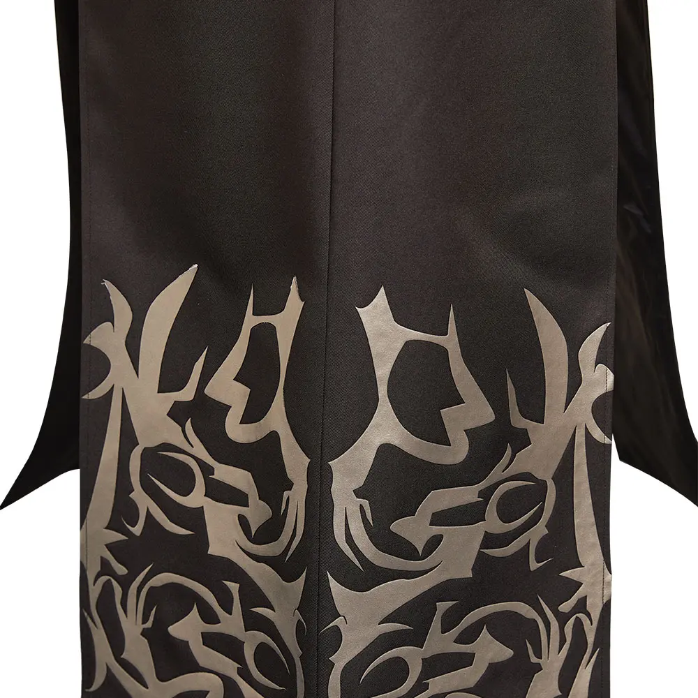 2025 الكرتون شيطان هنتر من KPop تأثيري ساجا بنين جينو معطف قبعة القماش لعب الأدوار طقم ملابس هالوين كرنفال البدلة للرجال