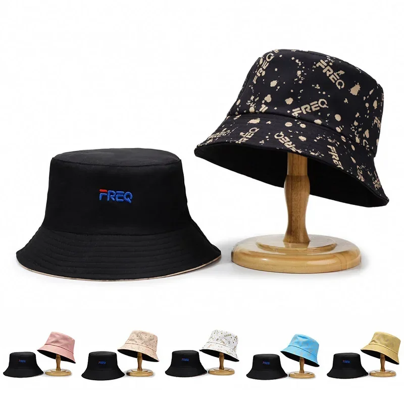 

New FREQ embroidery letter basin hat hat shading sun protection fashion leisure spring&autumn men and women with the same style
