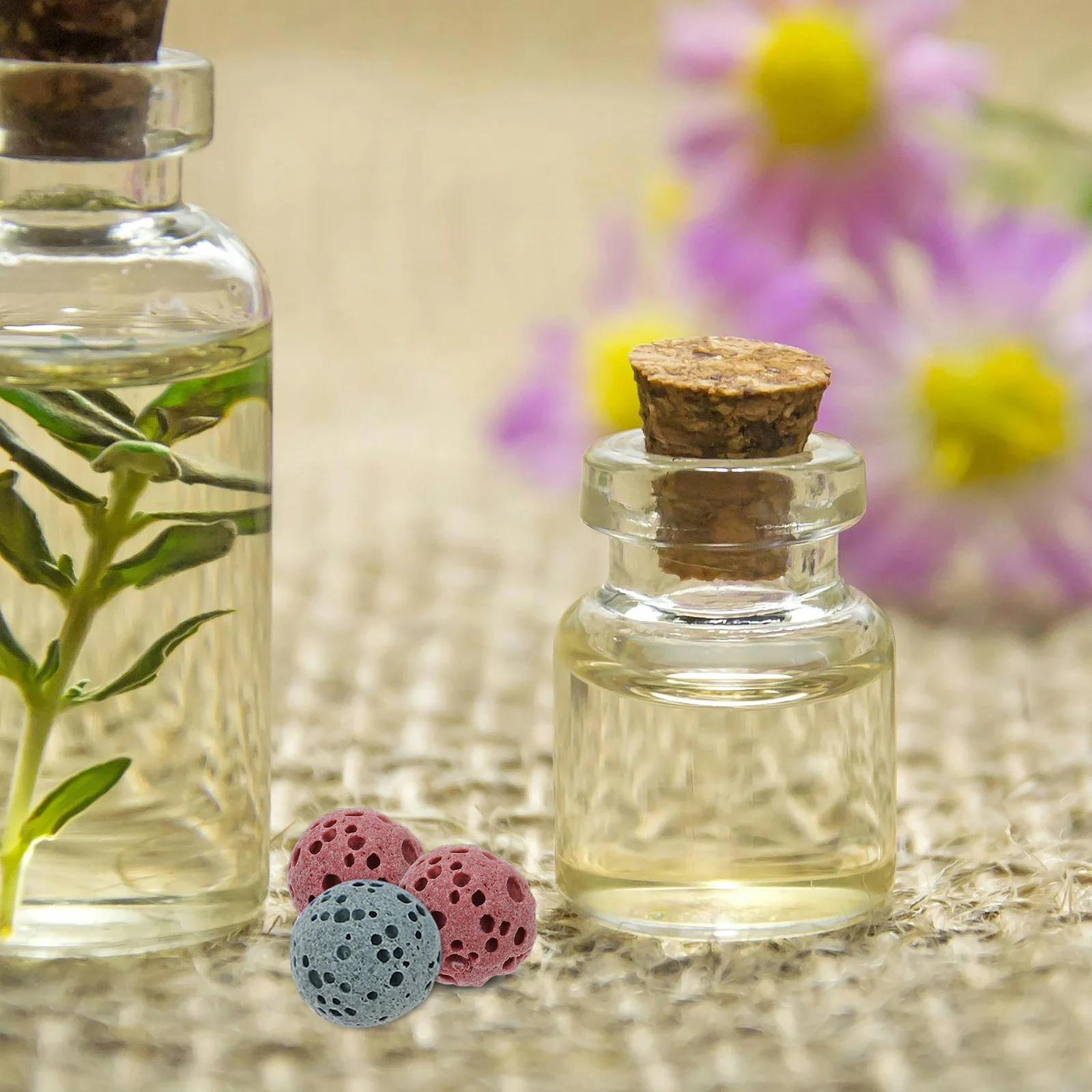 

39pcs Car Scent Beads Natural Lava Stone Aroma Diffuser No Hole Design For Car Home Office Use Essential Oil Diffuser Beads