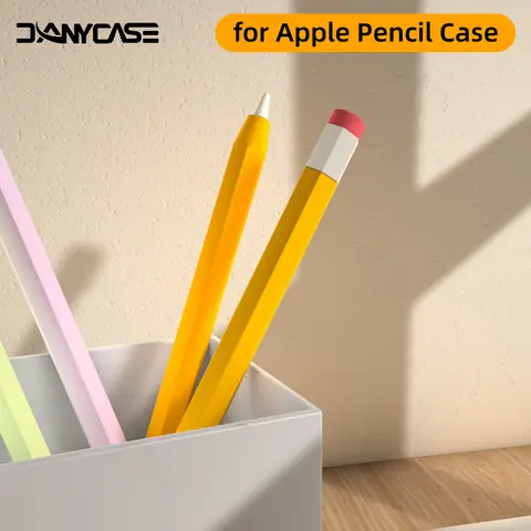 For Funda Apple Pencil 1 2 Case Duotone Soft Silicone Protective Cover 1st 2nd Generation iPad Pencil Skin For Apple Pencil Case