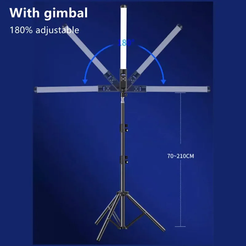 Selens RGB Stick Light Wand Handheld Tube Light Adjustable LED Video Light Photo Studio Kits Fill Light Photography Accessories