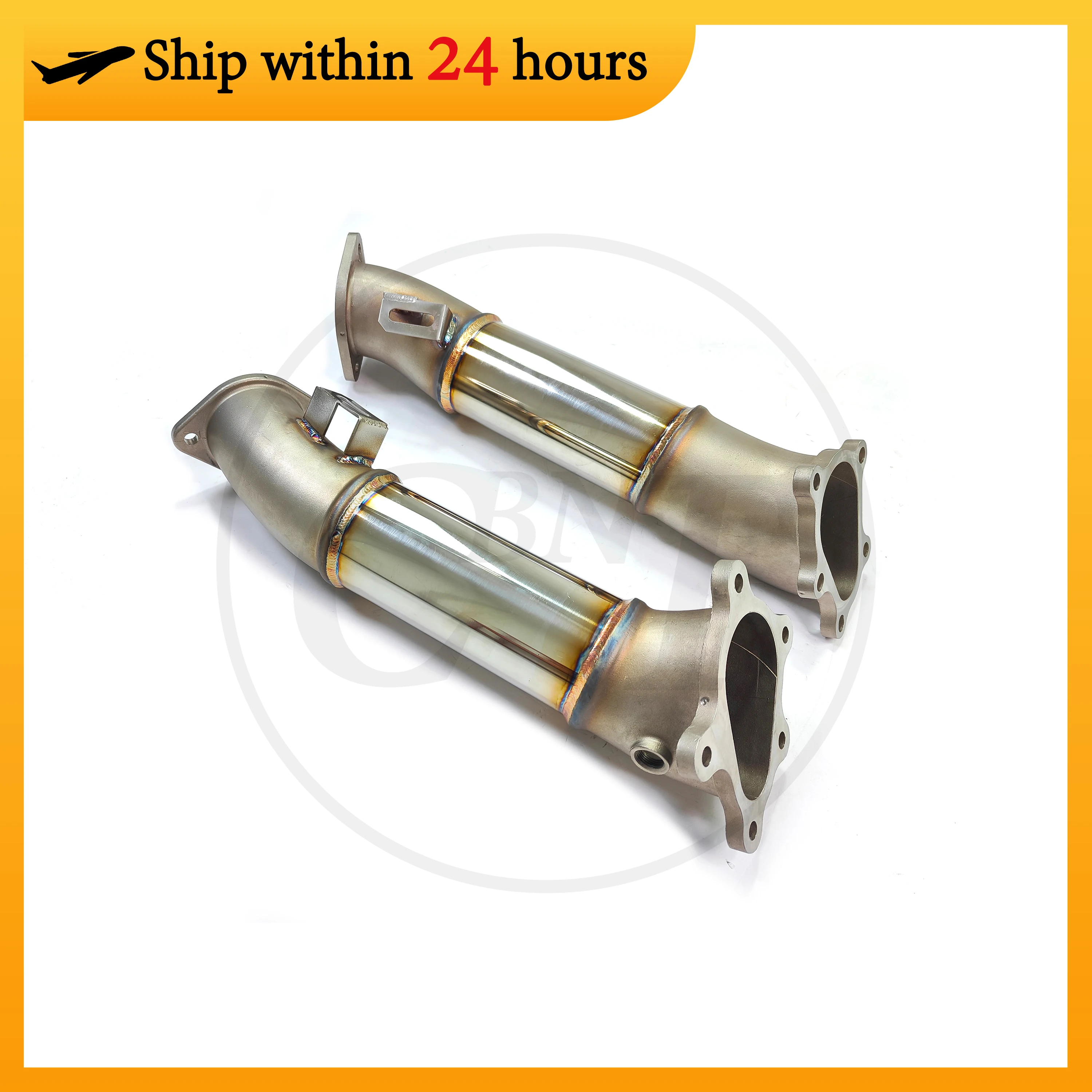 

CBNT 89mm/3.5inch Catless Downpipe for Nissan GTR R35 3.8 V6 2007- Exhaust Headers SS304 High Performance Exhaust Pipe