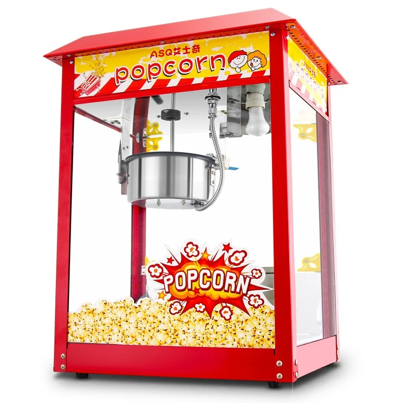 

Коммерческая автоматическая машина для попкорна: новая электрическая большая американская модель для кинотеатров и торговых точек, для приготовления сферического попкорна сливочного вкуса.