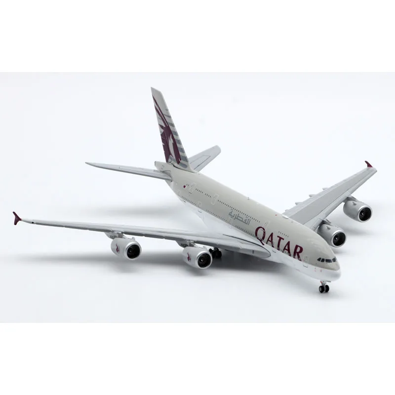 XX40046 Alloy Collectible Plane Gift JC Wings 1:400 QATAR Airlines AIRBUS A380 Diecast Aircraft Jet Model A7-APG With Stand