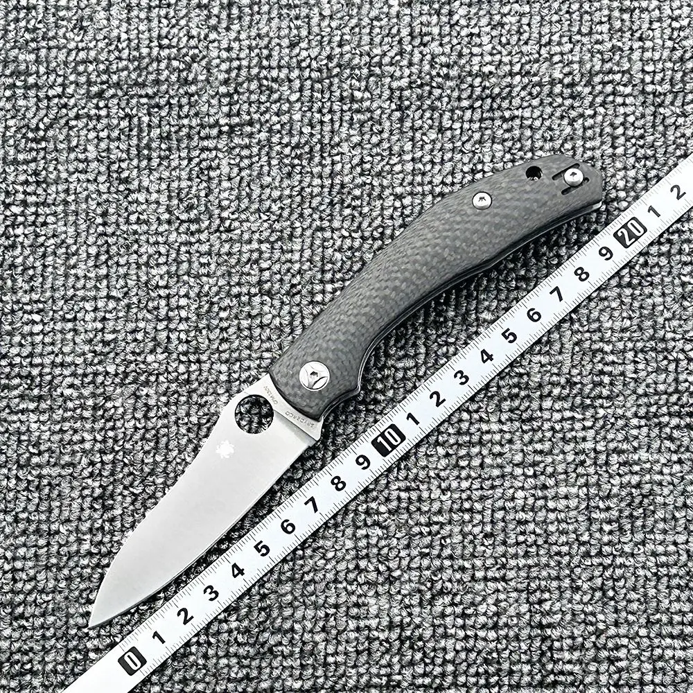 

C241 Carbon Brazing Handle Folding Knife High Hardness Outdoor Camping Wilderness Survival Pocket EDC Tool