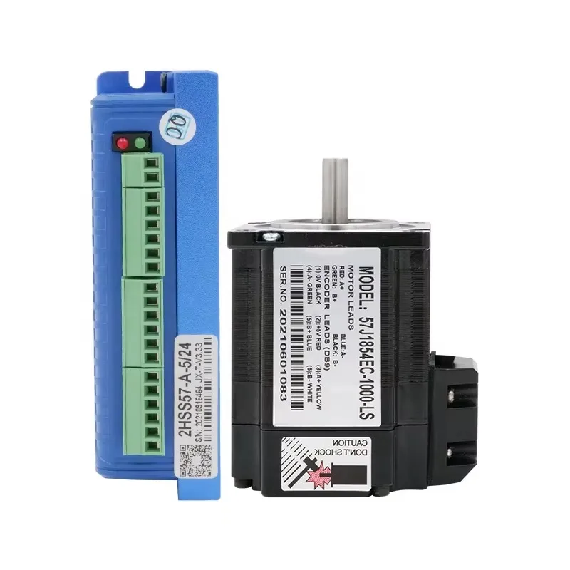 Servo Motor Wholesale Price Cnc Step Servo Driver and Motor Hybrid Two Phase Dc Motors 57J1854EC-1000-LS+2HSS57
