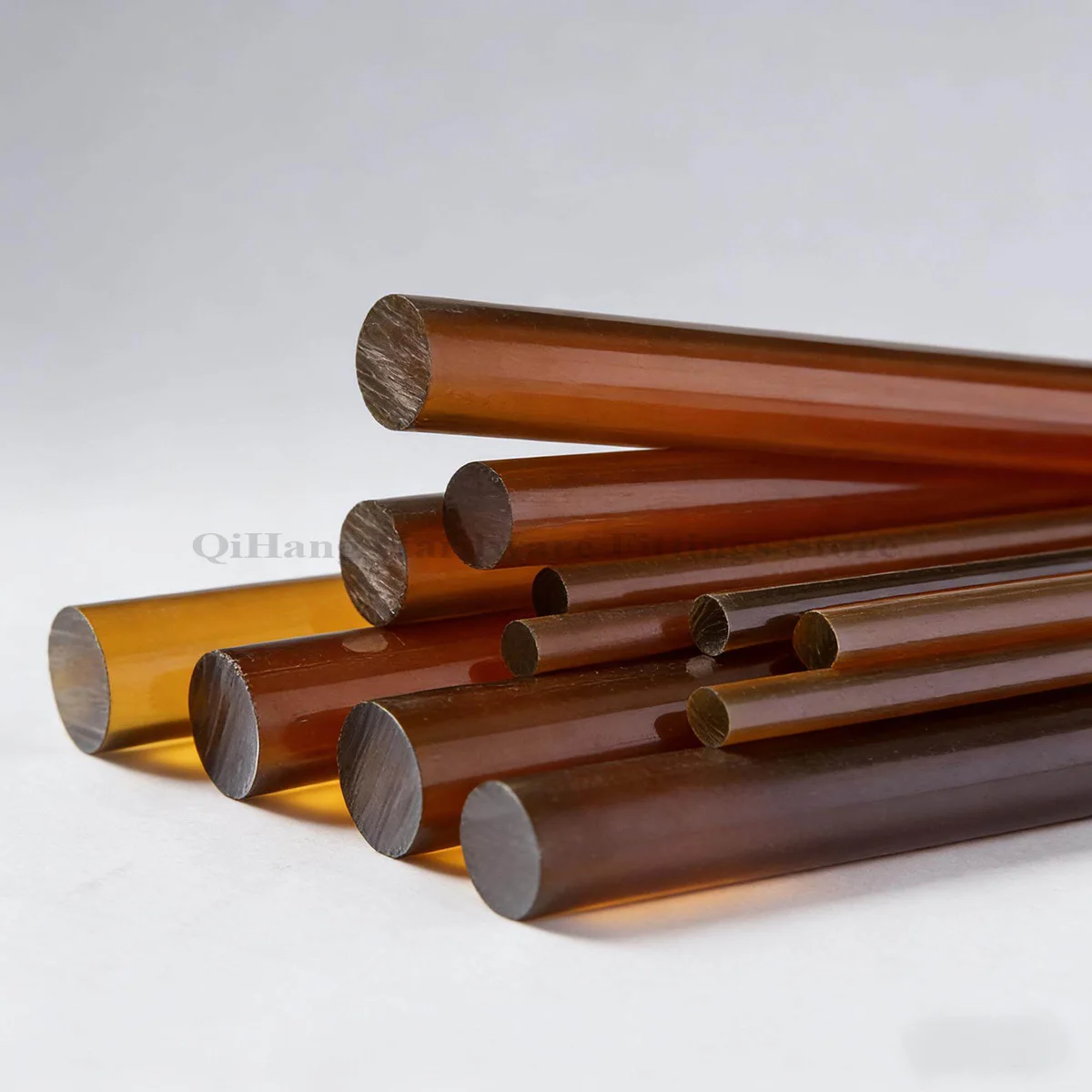 PEI Polyetherimide Solid Rod 6-60mm Dia 100-500mm Length Heat Resistant CNC Machinable Engineering Bar for Industrial