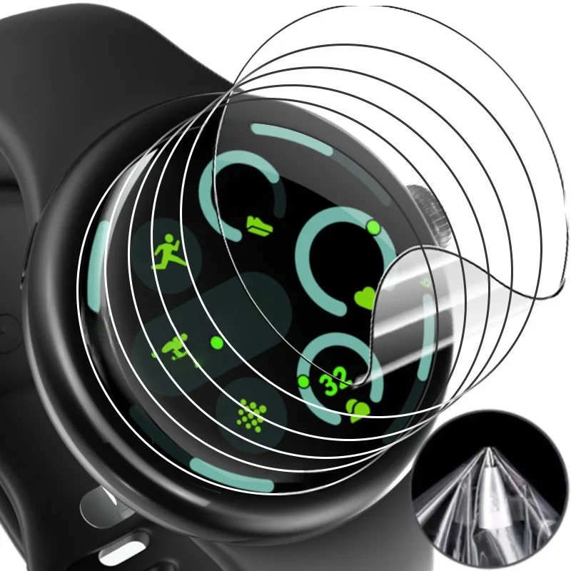

For Google Pixel Watch4 45mm Pixel Watch 4 41mm HD Clear TPU Hydrogel Film Protector, Soft, Anti-Scratch, Anti-Glare, Ultra-Thin