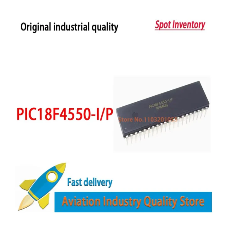 PIC18F4550 PIC18F4550-I/P DIP-40 1~10 piezas/lote PIC18F 18F4550 40DIP 40-DIP