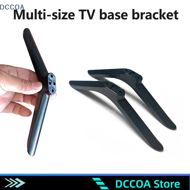 1Pair Televisions Tabletop Base Stand Legs Pedestal Stand Replacement Mount Leg Plastic Legs Feet Universal Pedestal Foot