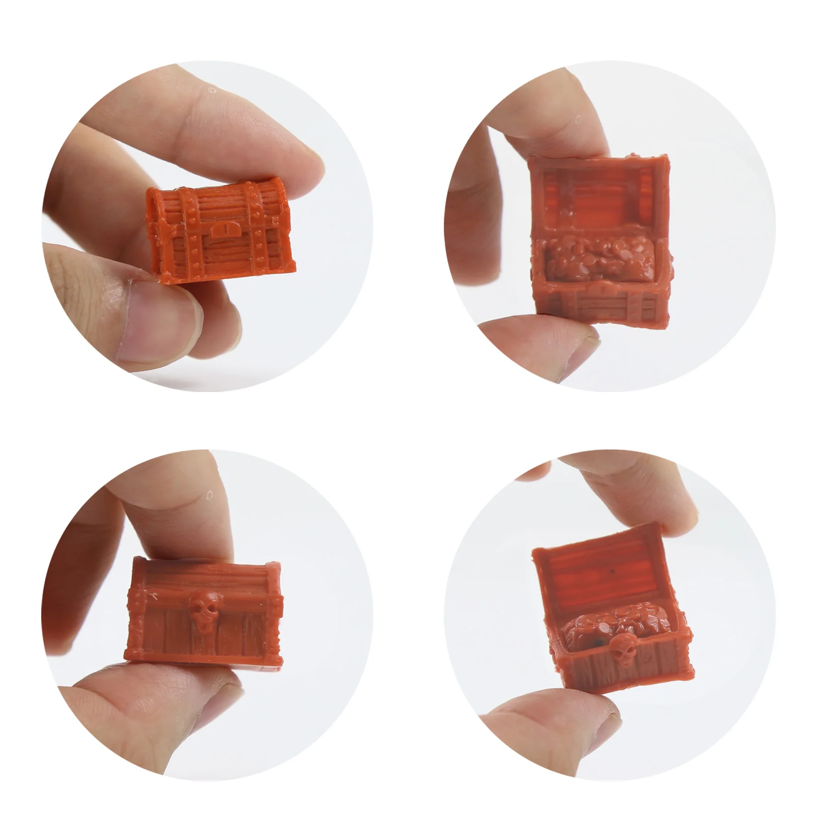 صندوق مجوهرات مصغر، صندوق كنز صغير لزينة بيت الدمية، لعبة مغامرة القراصنة