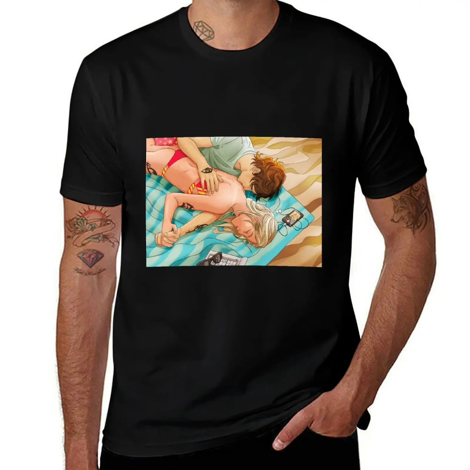 

Beach kiss T-Shirt t shirts for man graphic vintage man t shirts for men T-Shirt