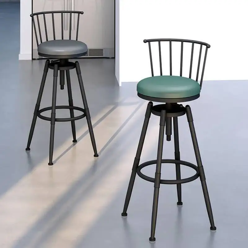 

Luxury Nordic Bar Chairs Adjustable Designer Office Restaurant Bar Modern Chairs Rotatable Durable Home Furniture Banqueta HBBC