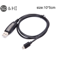 Original Baofeng T1 Walkie Talkie USB Programming Cable For T1 Two Way Radio BF-9100 BF-T1 Y Port Driver With CD Software