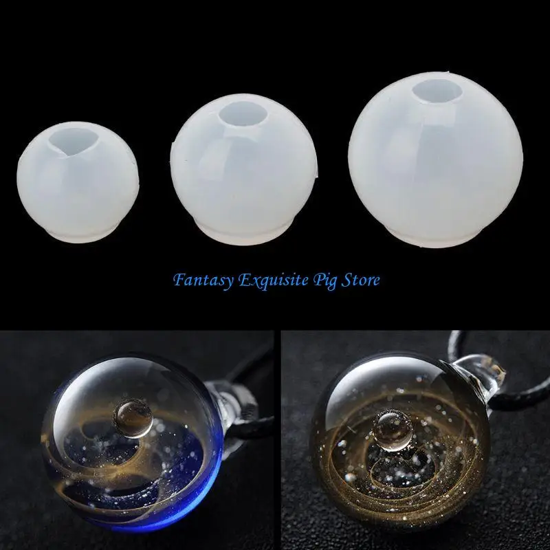 20 25 30 مللي متر الكون الكرة قالب المجال الراتنج الصب صب سيليكون قلادة قوالب أدوات DIY بها بنفسك الحرفية صنع المجوهرات #2