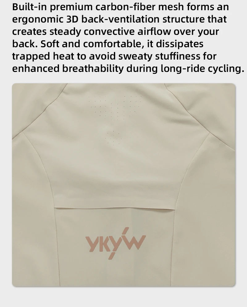 YKYW Anato-Racing Herren 3D Pro Rennradtrikot Atmungsaktiv Schnelltrocknend Kühlend Feuchtigkeitsableitend DuPont-Gewebe Rennrad MTB Shirt – Detail 10