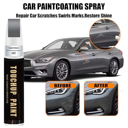 Graphite Shadow(KAD) Touch Up Paint Compatible with Infiniti Exact Match 2 in 1 Touch up Paint for Chips and Nicks Repair