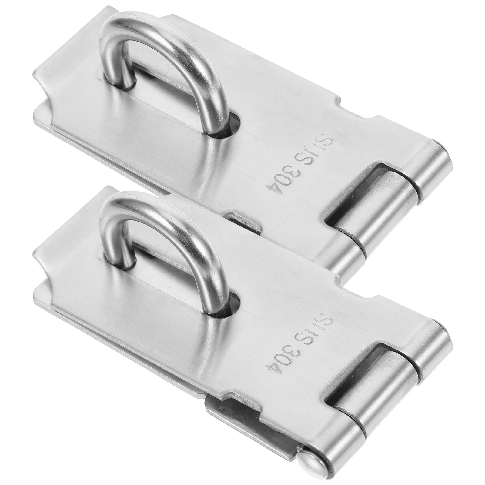 

2Pcs Durable Stainless Steel Padlock Latch Door Lock for Enhanced Safety Home Office Shed Lock Hasp Door Latches Hardware