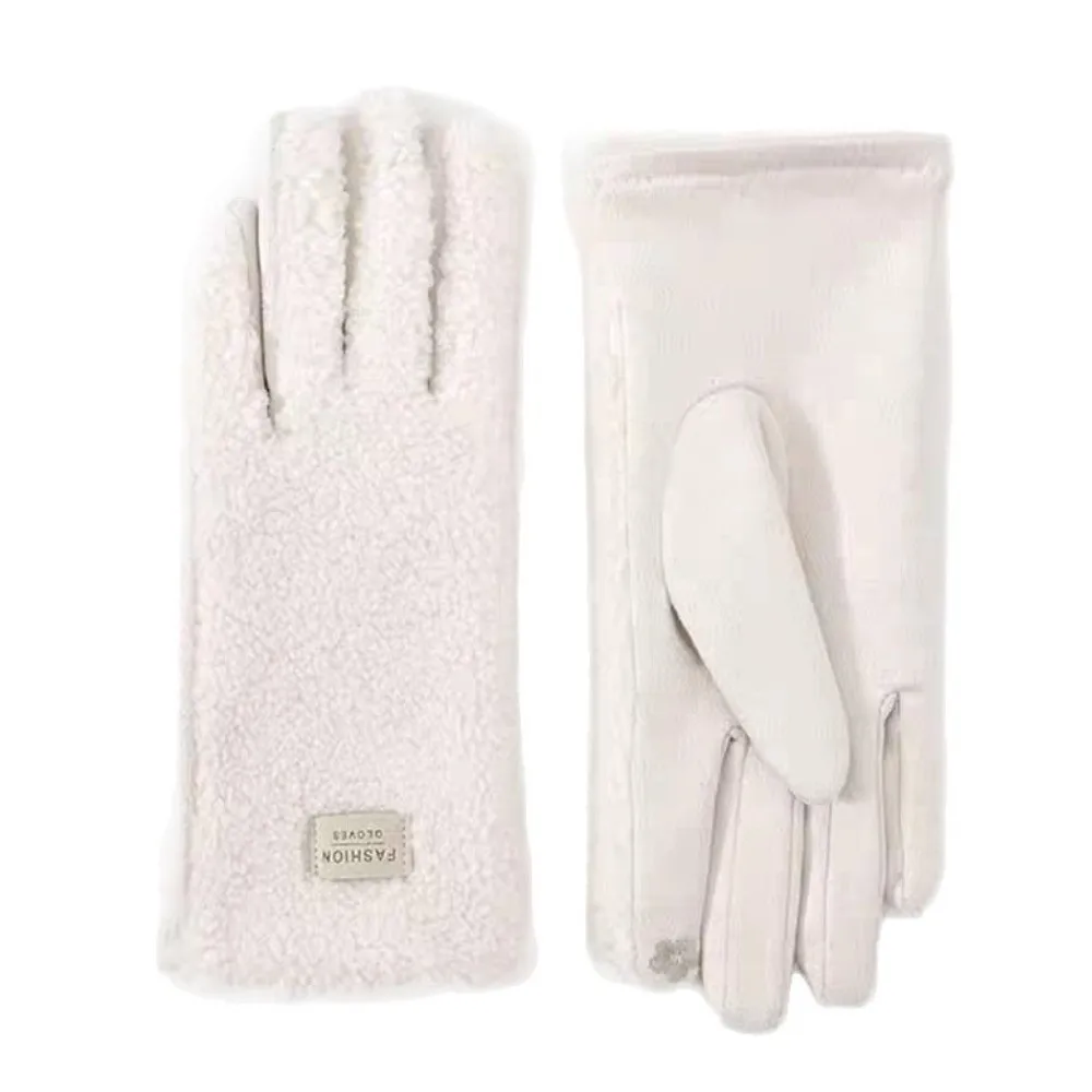 Neue Winterhandschuhe aus Polarfleece, berührbarer Bildschirm, warme Fahrhandschuhe, winddicht, Vollfinger-Skihandschuhe für Mädchen