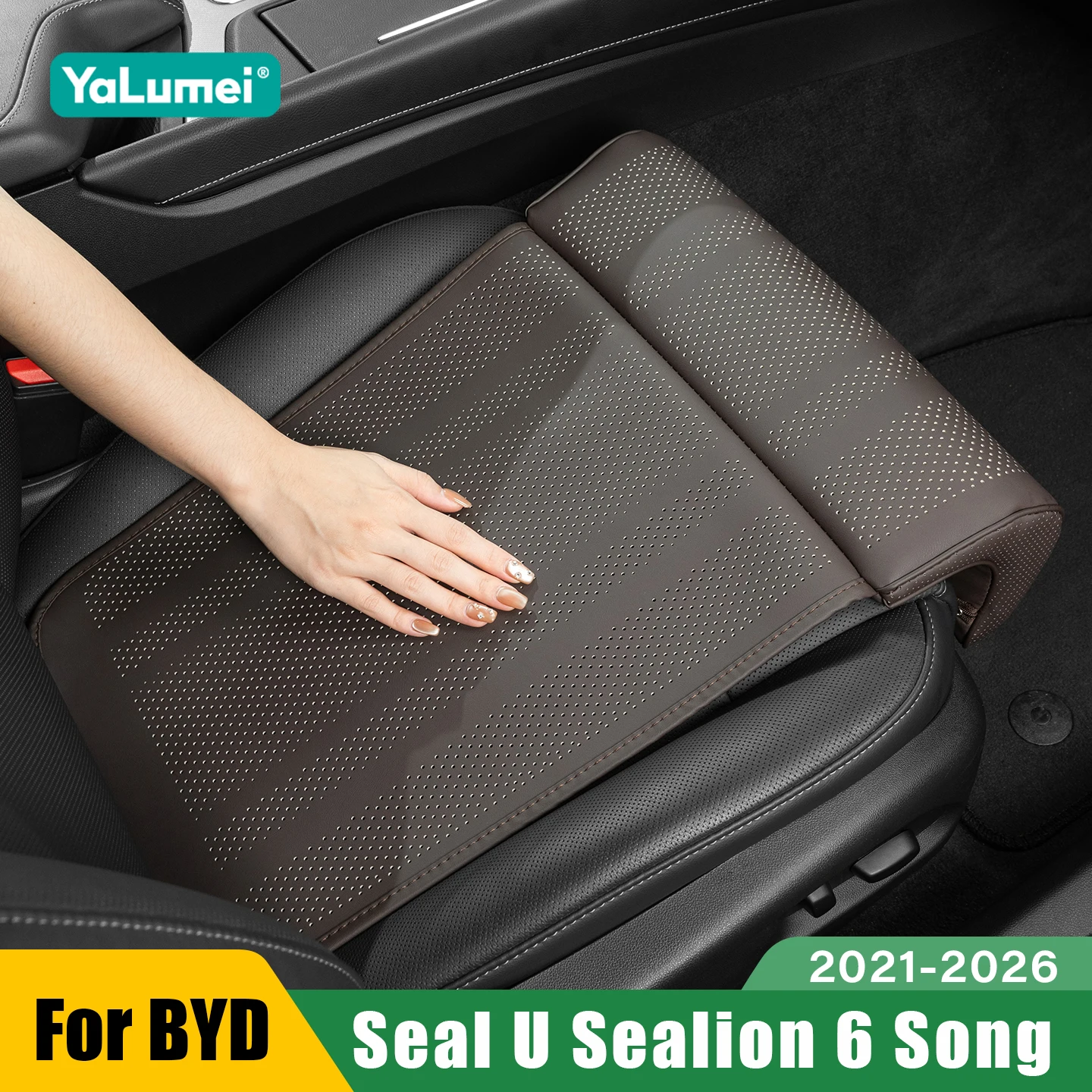 

For BYD Seal U Sealion 6 Song Plus DMI EV 2021 2022 2023 2024 2025 2026 Driver Leg Support Pillow Extension Pad Leather