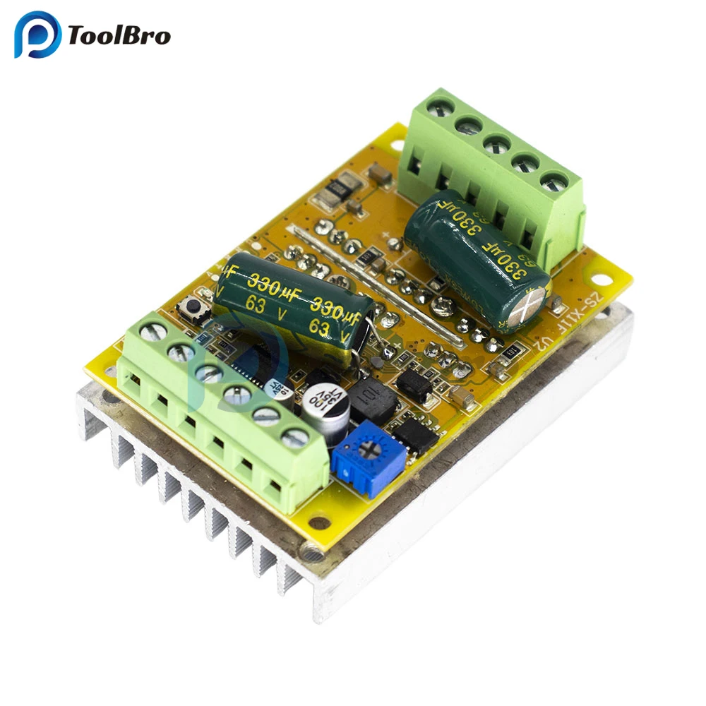 DC 5-50V 300W Three-phase DC Brushless Motor Speed Controller BLDC PWM Signal Motor Control Driver Board No Hall Forward Reverse