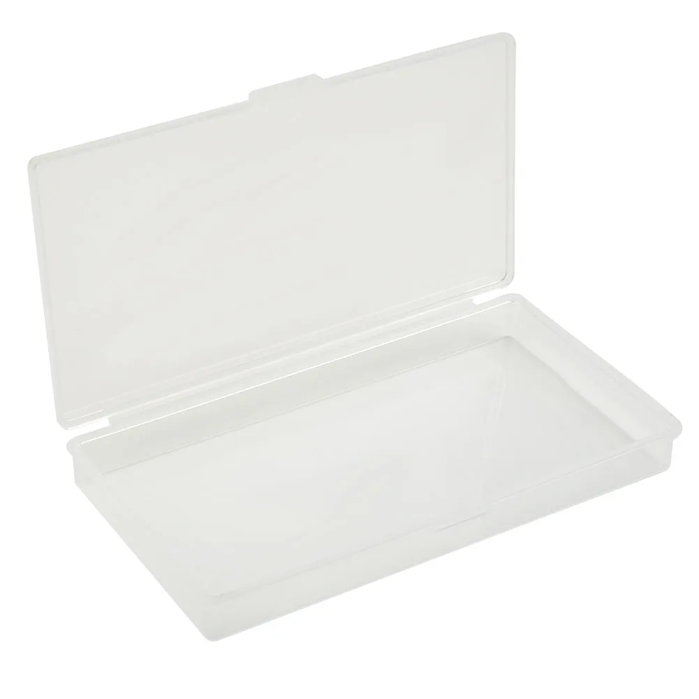 1PC Plastic Storage Jewelry Box Transparent Rectangle Container For Screw Holder Case Organizer Box Component Box