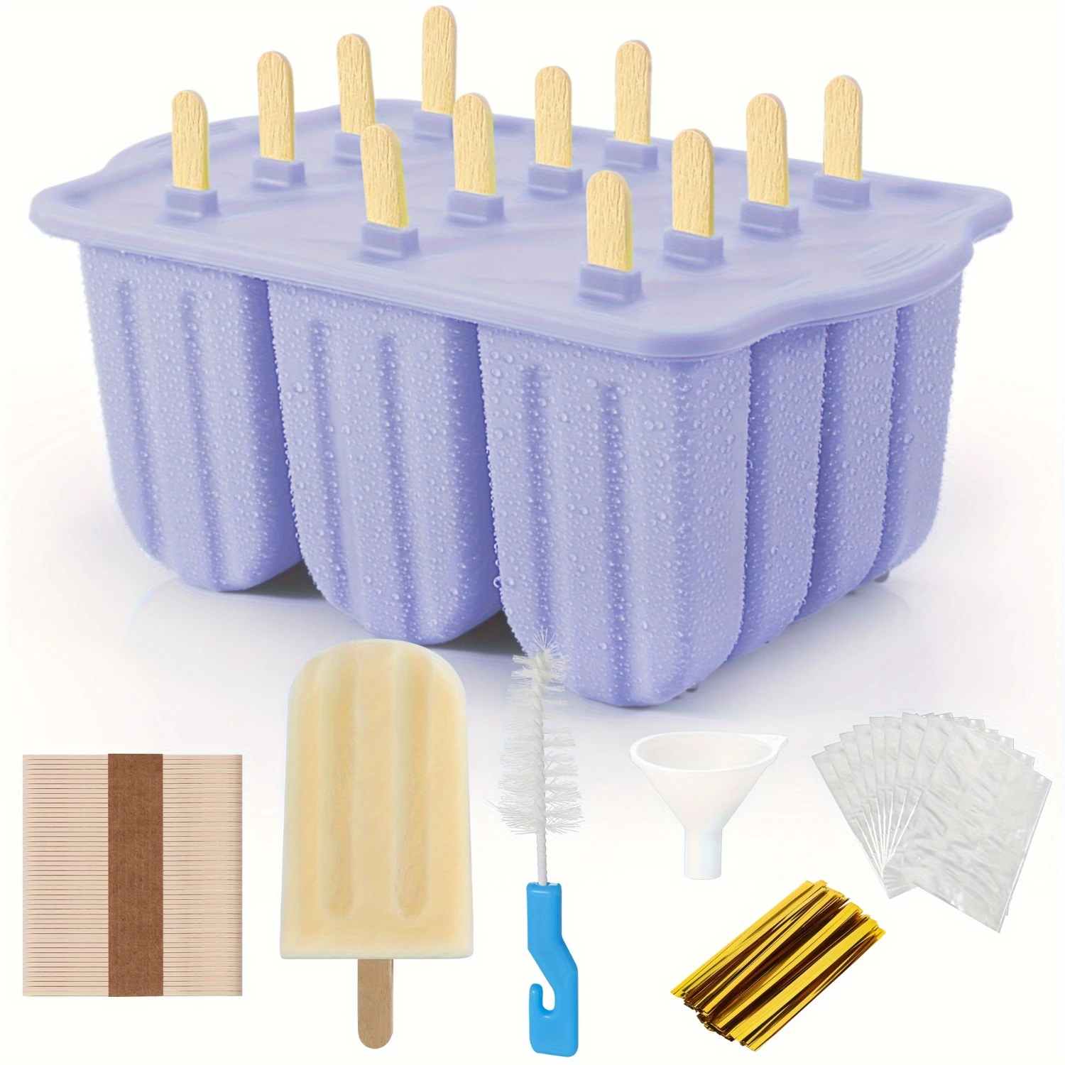 1 Set, Popsicle Mold, Creative Popsicle Mold, Silicone Popsicle Mold, Ice Cream Mold,  Ice Cube Box, Household Popsicle Mold, Sa