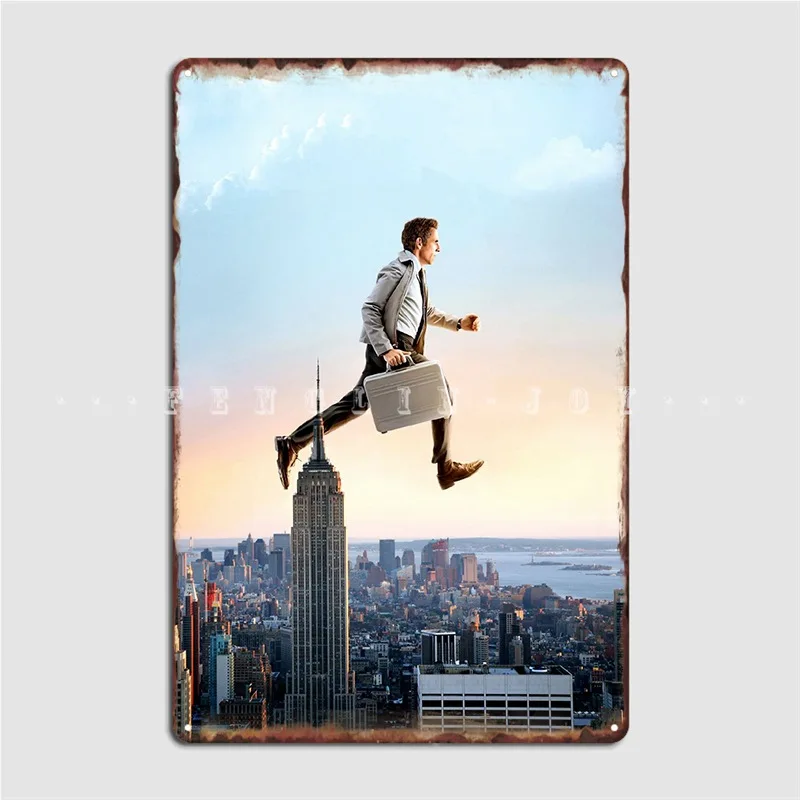 Walter Mitty Metal Plaque Poster Cinema Kitchen Cinema Customize Painting Décor Tin Sign Poster