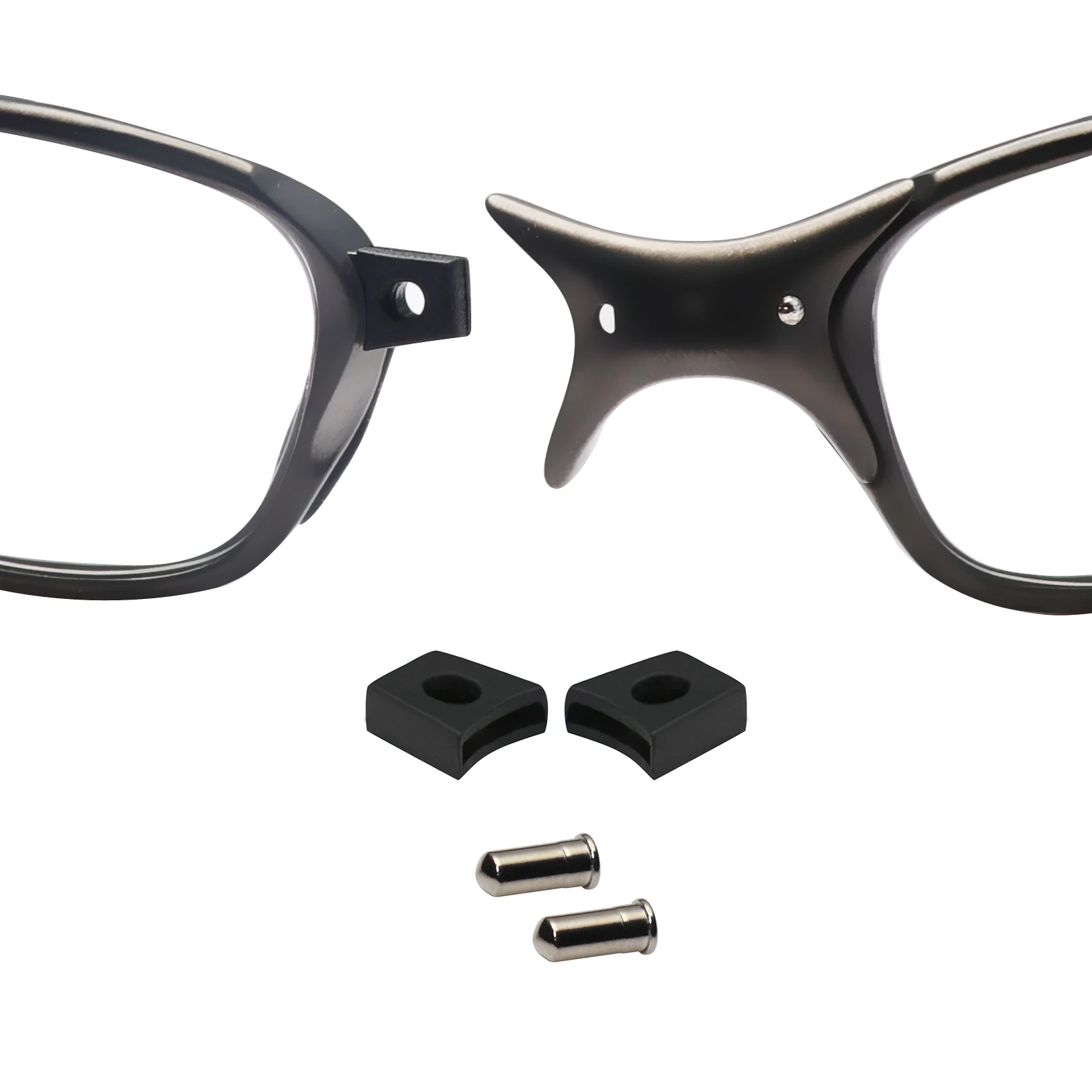 Qyvolux Replacement Nose Bridge Flex Couplers and Nose Pins for-Oakley X-Metal Juliet Penny X-Squared Mars Romeo 2 Sunglasses - view 2