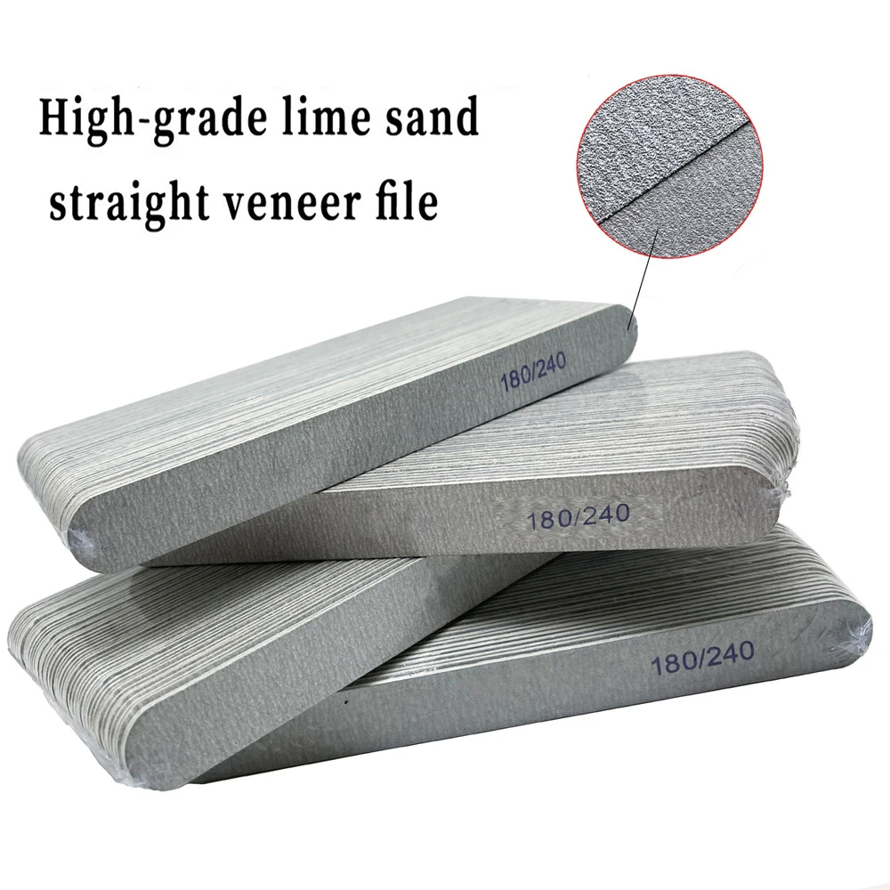 

50pcs Wooden Nail File Professional Nail Art Sanding Buffer Files 180 240 Double Side for Salon Manicure Pedicure UV Gel Tips