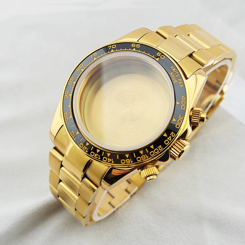 

ForgeLink High quality Sapphire Glass VK63 Case 39mm Metal Case VK63 Watch Header Fit 29MM Dials 20mm Bands VK63 Quartz Movement