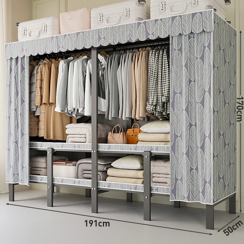 Hanging Foldable Wardrobes Steel Modern Display Clothes Mobile Cabinets Apartment Organizer Closets Abiertos Salon Furnitures